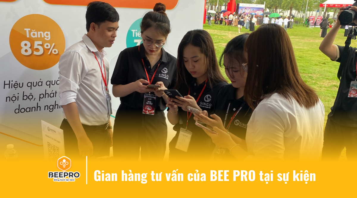 Gian hàng tư vấn của BEE PRO tại sự kiện Permate Affiliate Fest 2025